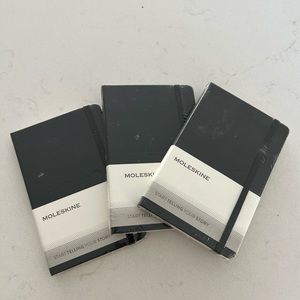 Brand New set of 3 Moleskine Classic Notebook Pocket Size